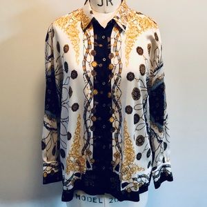 Not for sale ZARA chain link blouse size M Versace